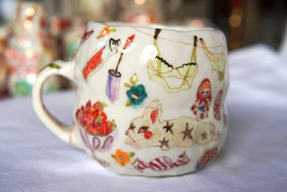 "Five Matryoshka One Fish" 20 oz Mug