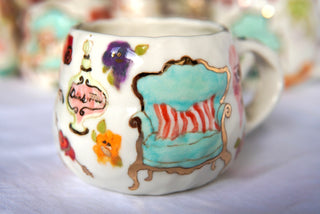 "Pink Heart Face" 10 oz Mug