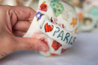 "Pink Heart Face" 10 oz Mug