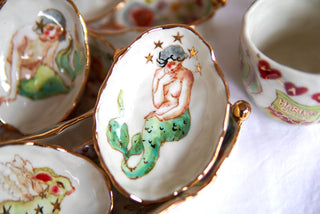 "Siren with Star Halo" Trinket Dish