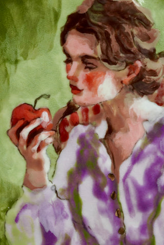 "Solitude" Porcelain Wall Painting 7.25"