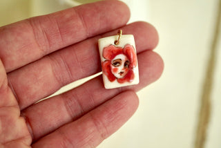 Flower Face Pendant III