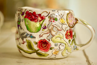 Mermaid, Pigeon, Marmalade 17 oz Mug