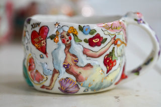 Mermaid & Pet Fish Mug 10 oz