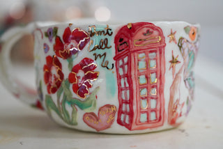 Mermaid & Net Mug 16 oz