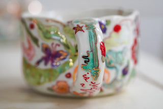 Mermaid & Net Mug 16 oz