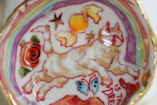 Floating Kitty Treasure Dish 3.8"