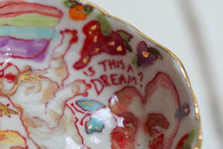 Floating Kitty Treasure Dish 3.8"