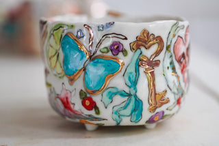 Venus & Two Cherries Footed Mug 13 oz