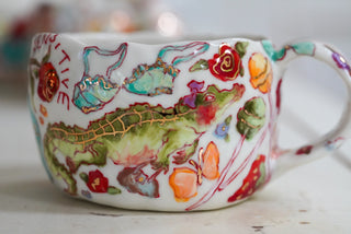 Alligator & Three Lollipops Mug 15 oz