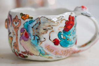 Cherries in a Teacup Mug 9 oz