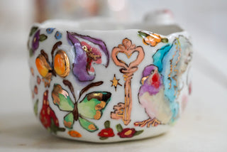 Cherries in a Teacup Mug 9 oz