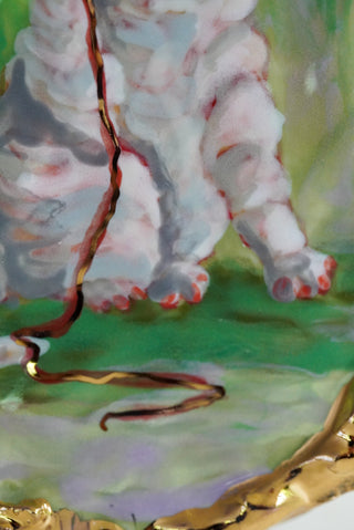 "My New Butterfly" Porcelain Painting 6.2" x 4.5"