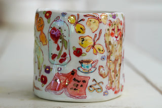 Cheetah & Pink Bicycle Mug 16 oz