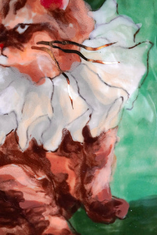 "Clowning Around" Porcelain Wall Painting 6.4" x 4.7"