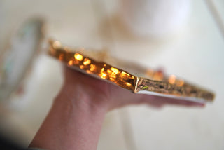 "Siren with Rose Crown" Porcelain Painting