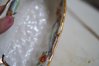 SECONDS: “Fish & Rosettes" 9.5 in Olive Dish