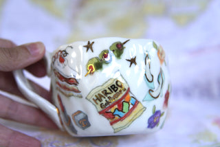 SECONDS "Striped Chaise" 8 oz Mug