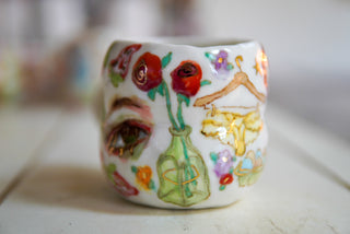 “Kitty with Pearl Earring” 14 oz Mug