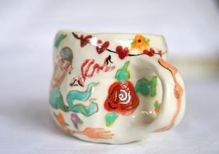 "Siren & Peach Spoon" 14 oz Mug