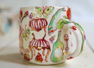 “Kitty with Cello” 16 oz Mug