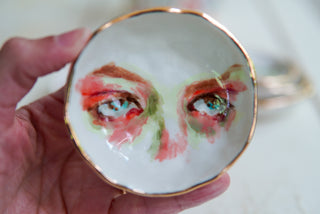 "Eyes" Treasure Dish 3"