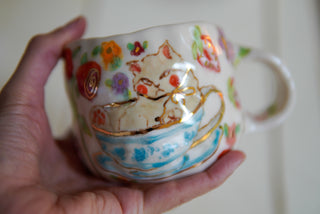 “Kitty and Three Kisses” 15 oz Mug