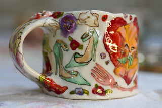 Little Lamb & Heart Kitty 13 oz Mug