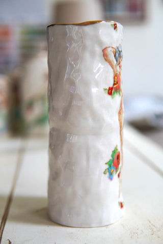 "Nymph with Floating Flowers" 7.5" Vessel