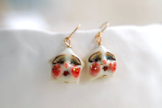 Puffy Star Charm Earrings (Pair) 1.2 cm