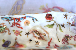 SECONDS "Lover's Eye & Swan" Long Candy Dish