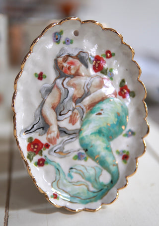 "Sleeping Siren" Porcelain Painting