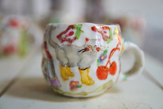 “Four Yellow Boots” 14 oz Mug