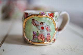 Three Bluebirds & Hound 9 oz Mug