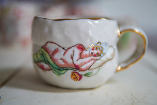 Nymph with Pillow 12 oz Mug